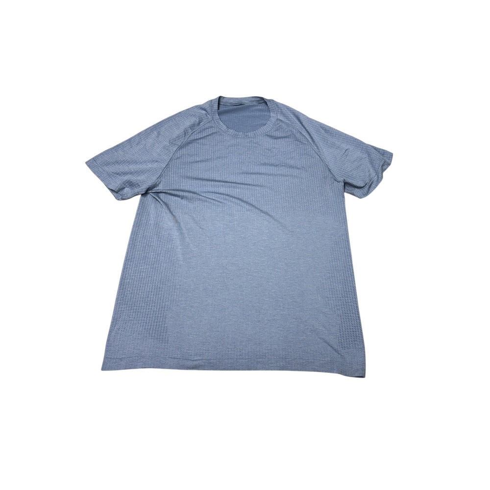 Lululemon Metal Vent Tech Short Sleeve Shirt Blue Heather Mens Medium 11682